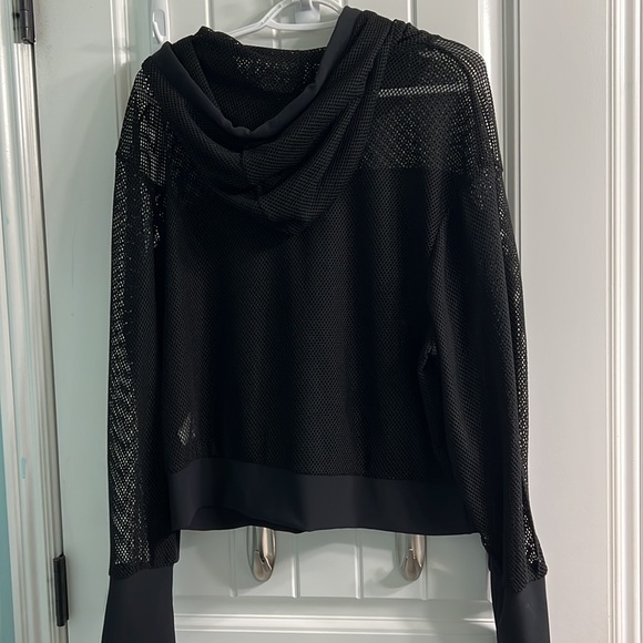 Black Mesh Winner Hoodie - Picture 2 of 4